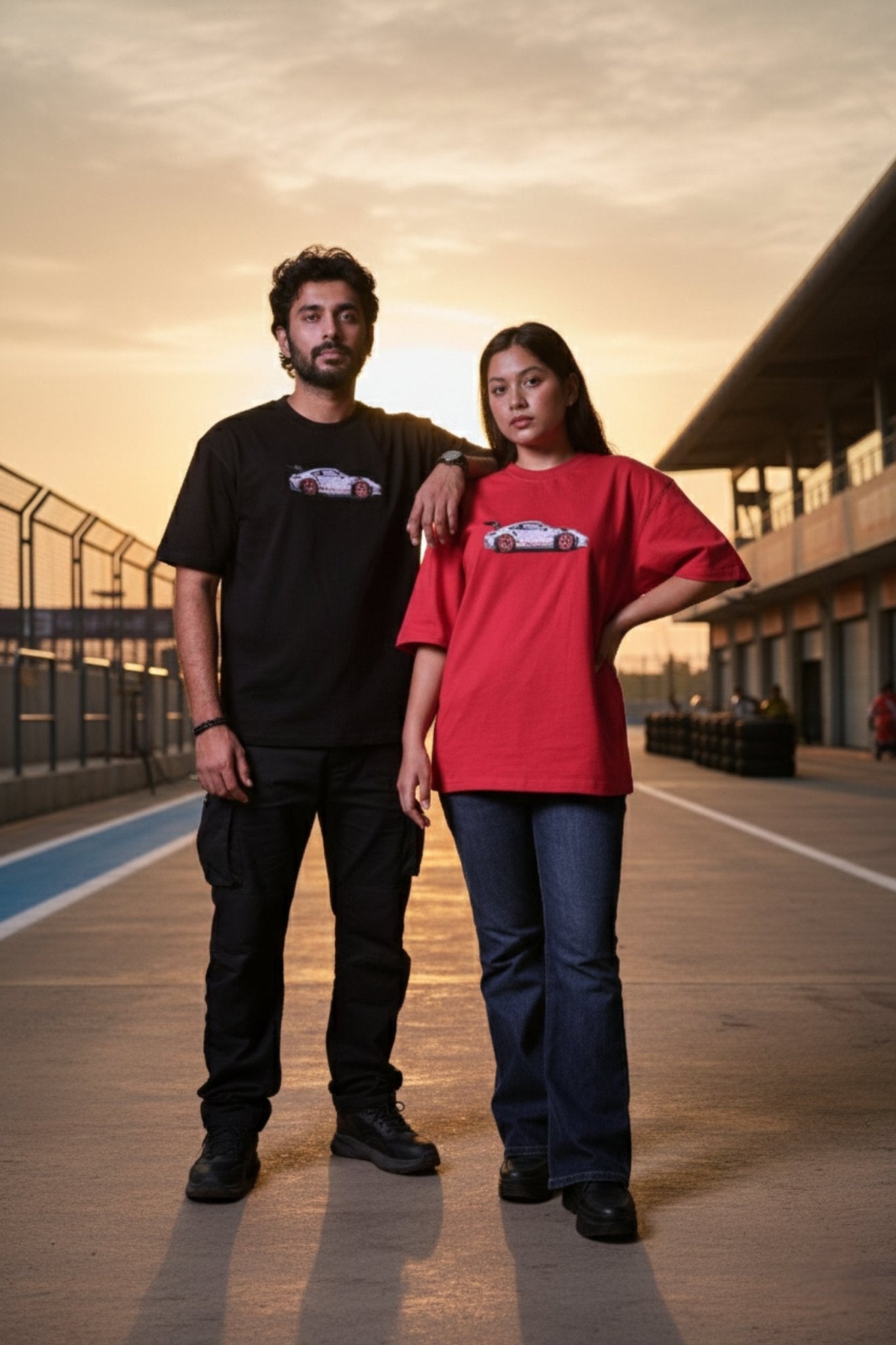 Porsche Embroidered Oversized T-Shirt