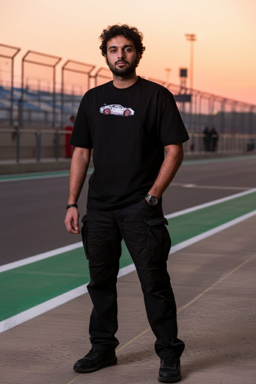 Porsche Embroidered Oversized T-Shirt