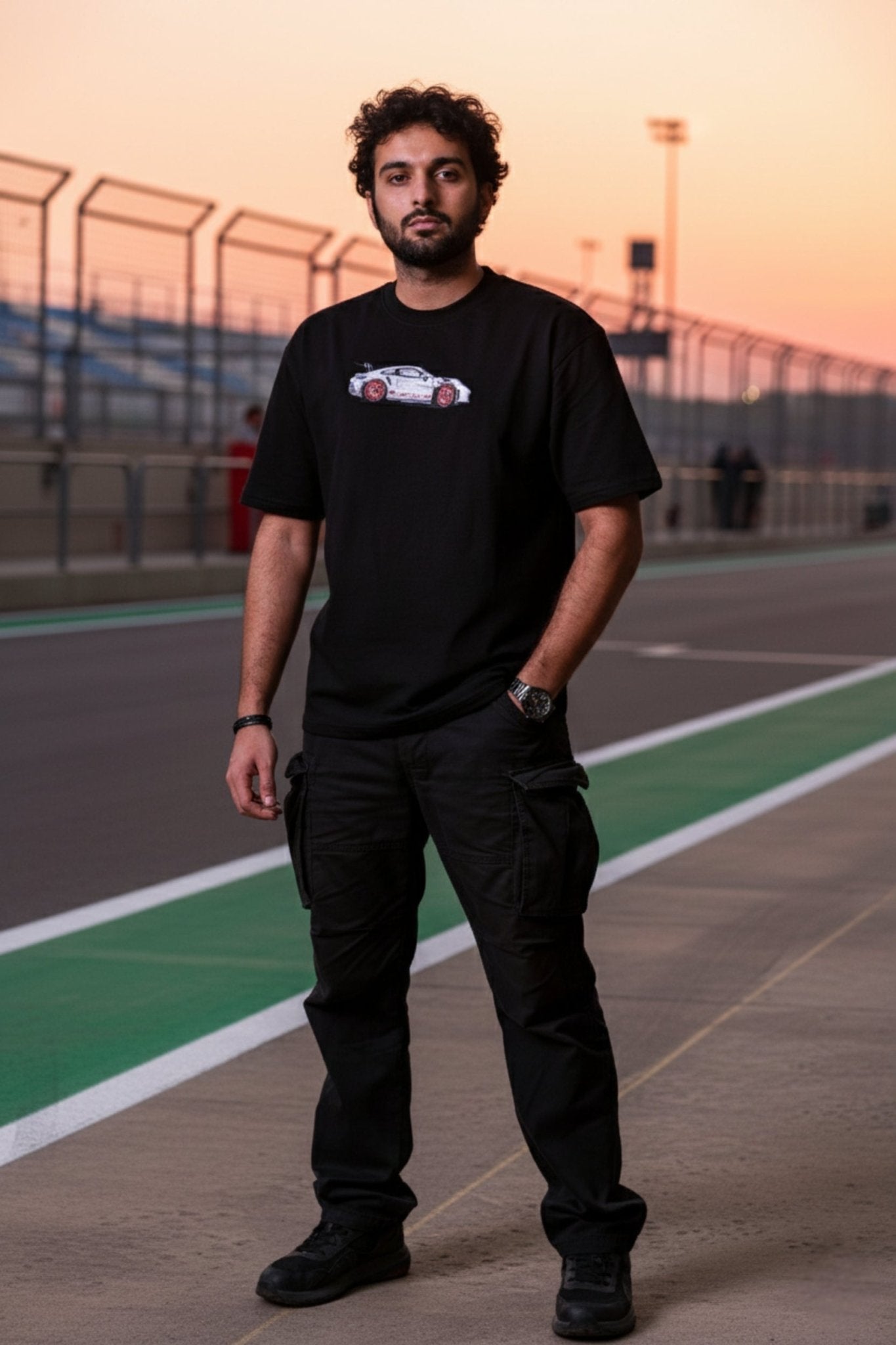 Porsche Embroidered Oversized T-Shirt