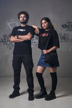 Samurai Embroidered Oversized T-Shirt