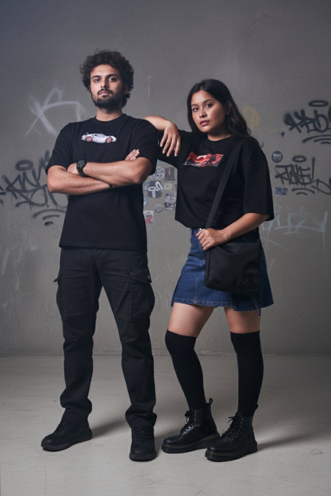 Samurai Embroidered Oversized T-Shirt