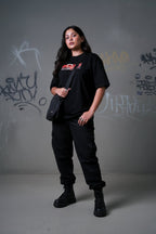 Samurai Embroidered Oversized T-Shirt