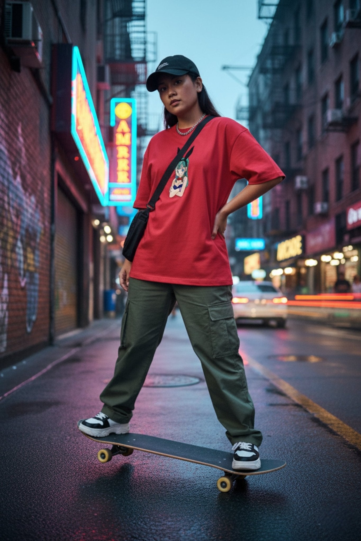 Bulma Embroidered Oversized T-Shirt